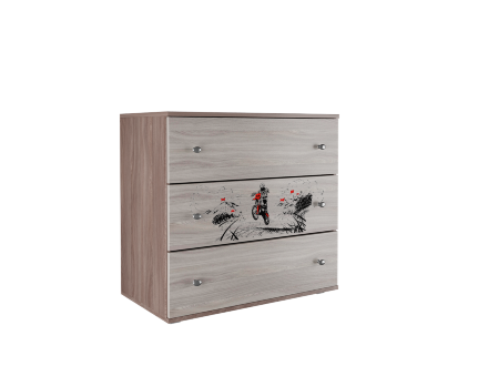 Комод с 3-мя ящиками Форсаж 